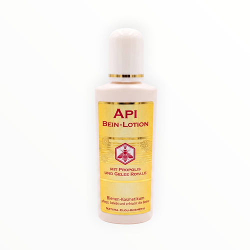 Bienenprodukte Shop API Bein-Lotion mit Propolis, Honig und Gelée Royale in einer 150 ml Flasche zur Beinpflege