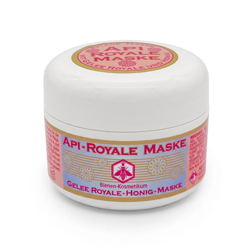 Bienenprodukte Shop API-ROYALE Gesichtsmaske im weißen Tiegel mit Gelée Royale und Honig für intensive Hautpflege