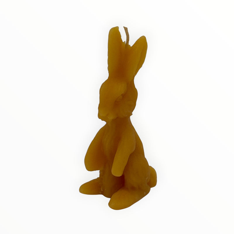 Bienenprodukte Shop Bienenwachskerze in Form eines niedlichen Hasen aus 100 Prozent reinem Bienenwachs