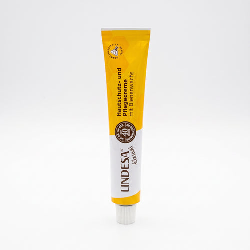 Bienenprodukte Shop Lindesa Hautschutzcreme mit Bienenwachs in einer 50 ml Tube zur Pflege beanspruchter Hände