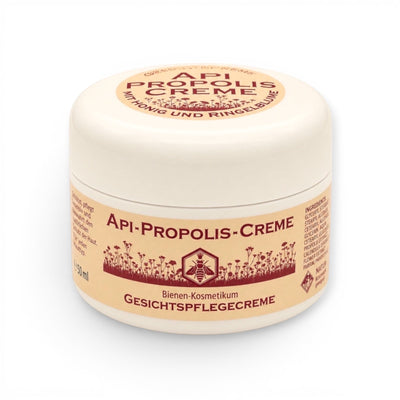 Bienenprodukte Shop API Propolis Creme mit Honig und Sheabutter in einer 50 ml Dose zur intensiven Hautpflege