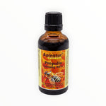 Bienenprodukte Shop Propolislösung 40% in einer braunen 50ml Tropfflasche mit Bienen-Etikett